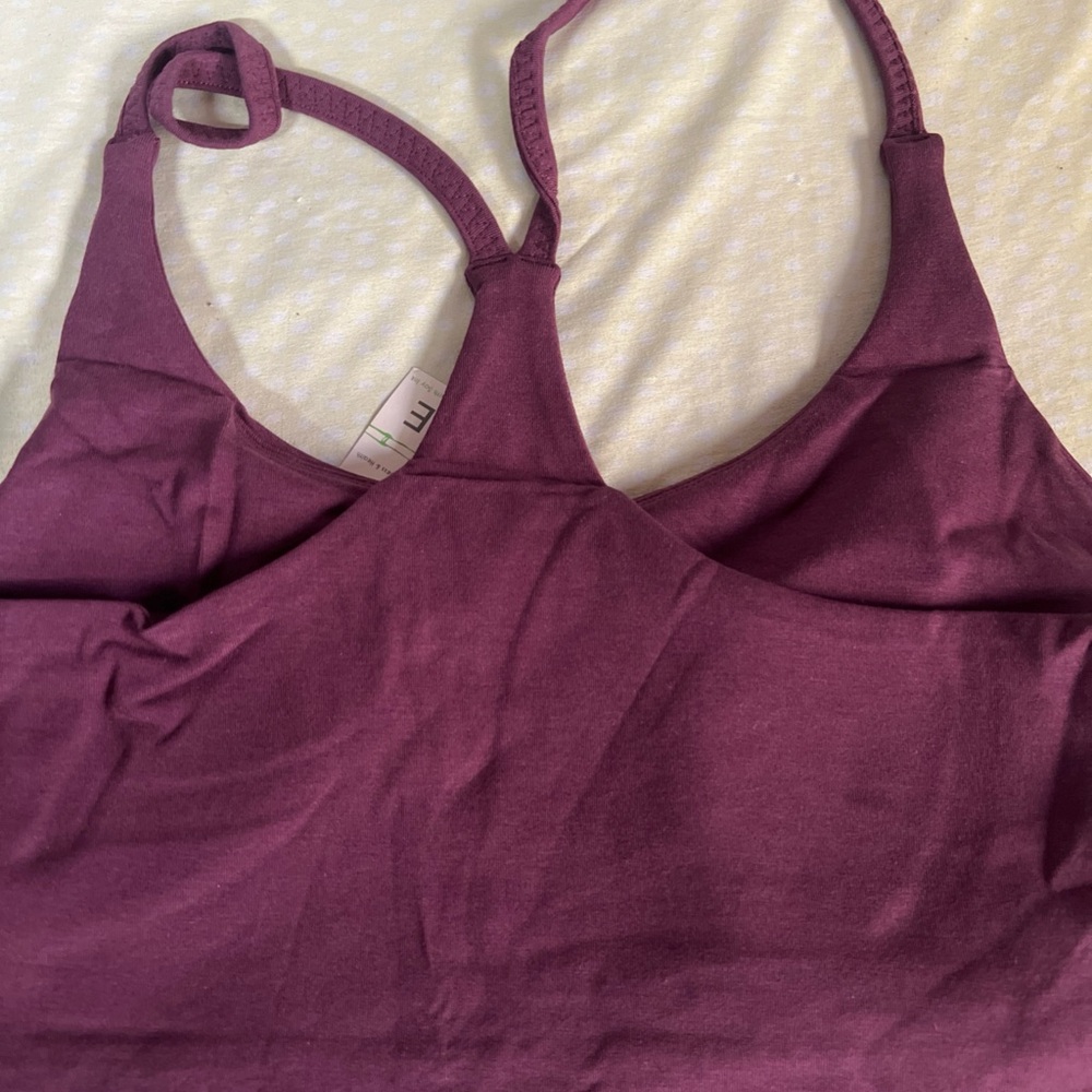 Green Apple Deep Purple Bralette - Picture 2 of 3